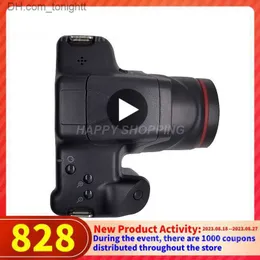 Videocamere Nuova fotocamera fotografica professionale 1080P SLR Videocamera digitale portatile portatile Zoom 16X Uscita HD Selfie Q230831