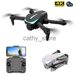 Simulatorer Ny K109 Mini Drone HD Ultra-Clear 4K Dual HD Camera Automatic Hinder Undvikande Professionell Foldbar Quadcopter Toy Gift X0831