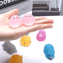 Glitter Cute Animals Kawaii Squishies Mochi Squishy Toys for Kids Mini Stress Relief Toys for Christmas Classroom Prizes Birthday Gift Goodie Bag Stuffers
