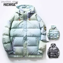 Parkas de plumón para hombres Marca Hixse 2021 Hombres Chaqueta de invierno Hombres Impresión Pato blanco Abajo Hombres Cálido Grueso con capucha Chaqueta con capucha Hombre Casual Parka Abrigo Q230831