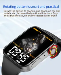 2023 NOWOŚĆ IWO Series 8 Smart Watch I14 Pro 1.92 cala DIY Twarz Opaski do serca Mężczyźni Mężczyźni Fitness Tracker T100 Plus Smartwatch na Android iOS Telefon PK W37 i8 x8 MAX
