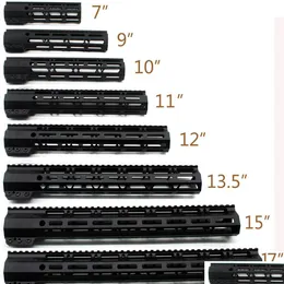Другие тактические аксессуары 7910111213.51517 дюйм M-Lok Clamp Style Rail Rail Picatinny Mount System Black Drop Delivery Dhjz7