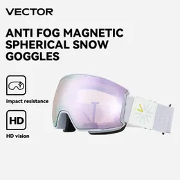 Ski Goggles Vector Men Snowboard Glasse Winter Outdoor Snow Sun Sun Extor Uv400 Podwójne warstwy obiektywu narciarstwa antyfogowe 230830