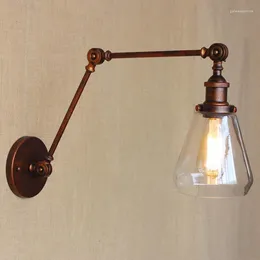 Wall Lamp American Style Loft Industrial Led Retro Iron Glass Lights For Home Lighting Fixtures Arandelas Para Parede