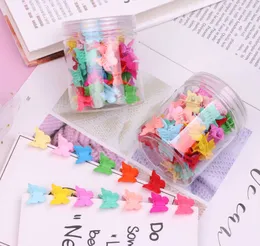 Children's butterfly small catch clip girl's hairpin clip hair catch banger small coiled hair headdress 50 boxes