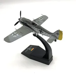 航空機モドルメタル1 72ドイツフォーカスヴルフFW190A-8ファイターダイキャストプレーン航空機モデルコレクションNSMODEL 230830