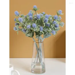 Декоративные цветы 1bunch Artificial 6 Head Celerery Velvet для свадебного свадебного букета Home Garden Party Room Decor