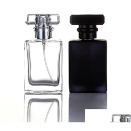 Perfume Bottle Factory Price 30Ml Portable Clear Black Per Bottles Refillable Glass Atomizer Spray For Sale Drop Delivery Health Bea Dh3Ue