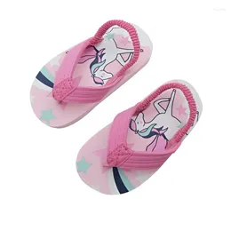 Terlik Toddler Flip Flops Ayakkabı Küçük Çocuk Sandalet Sırt Kayışı ile Kız Kızlar Su Plaj ve Havuz İçin