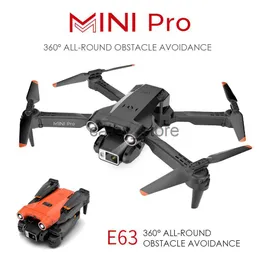 Simulatorer Mini Pro E63 Drone With Camera HD 4K 150 Vinkel WiFi FPV Foldbar Quadcopter Mini Drone Gift Toys X0831