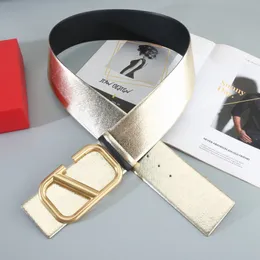 Fashion Brand Belt For Women Designer wide Belt Womens Luxury Letter Buckle Girdle Width 7Cm size 95-125cm reversible real Leather Classic Casual Luxury Girdle