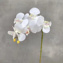 Dekoracyjne kwiaty hurtowe sztuczne orchidea 3D drukowane kolor Fake Moth Butterfly na domowy ślub Manualny dekoracja