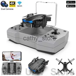 Simulatorer KY906 DRONE 4K HD Camera Aerial Photography Folding RC Quadcopter Dron FPV WiFi Remote Control Helicopters Toy Gift Free Return X0831