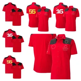 F1 Formula One Team T-Shirt 2023 New Season Red Racing Suit Suit Custom Men's Shirt