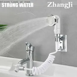 Zhangji Water Faucet外部シャワー3モードホワイトバスルームWashbasin Shampoo Artifact Handheld Small Nozzle Kitchen Sink Faucet Q230831