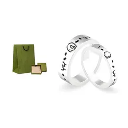 anello di design minimalista Anello di lusso da uomo e da donna Tendenza della moda Gioielli classici Regalo di compleanno per anniversario di coppia Buono con scatola