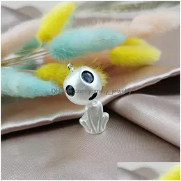 Charms 10Pcs Funny And Fun Luminous Ghost Alien Pendant Necklace Creative Diy Jewelry Accessories Handmade Material Packagecharms Drop Dh9Z1