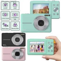 Camcorders 2.4inch Digital Children Camera HD 1080p 44MPビデオおもちゃミニカム写真ズームコンパクトカメラ写真の子供ギフトQ230831