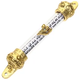 Curtain Gatepost Holy Scroll Jewish Gifts Metal Door Side Mezuzah Outdoor Wedding Decor Home Craft Woman