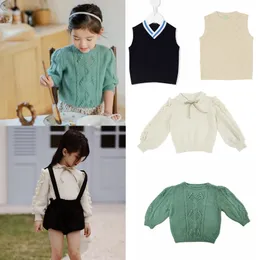 Pulôver de inverno marca bebê meninas suéteres moda manter quente crianças knited designer bonito crianças menino menina outfit 230830