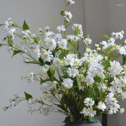 Dekorativa blommor realistiska 100 cm konstgjorda pil krysantemum växt falska flore hem bröllop fest trädgård dekor diy rekvisita