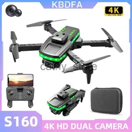 Simulatori KBDFA 2023 S160 Mini Drone 4K HD Telecamera per evitare gli ostacoli Fotografia aerea senza spazzole Quadcopter pieghevole professionale Dron Toy x0831