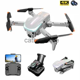 Simülatörler K109nano Mini RC Drone ile 4K Çift Kamera HD WiFi FPV FOTOGRACH FLOCKING Dublör Quadcopter Profesyonel Drone Hediye Oyuncak X0831