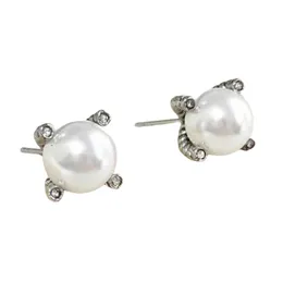 Projektant DY kolczyki luksusowe najlepsze 925 srebrne srebrne perłowe earstudy modne kolczyki