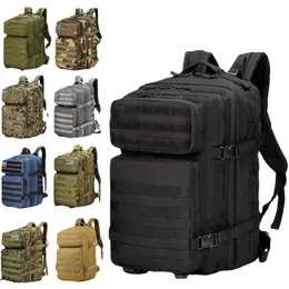 Pakiety plecakowe duże pojemność plecak na zewnątrz wielofunkcyjny wojskowy kamuflaż taktyczny sporty alpinistyczne kemping plecaki 230830