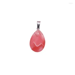 Charms Natural Stone Drop-Shaped Accessories Decoration Womens Gift Earrings Goods Colorf Beautif Pendant Charm Keychain Necklace Drop Dhbfq