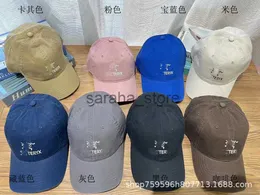 Sombreros de ala tacaña Primavera coreana y verano Pequeña carta fragante Gorra de béisbol ChinaChic Moda Red Red Lavado Algodón Lengua Cap Moda al aire libre Basebal J230831