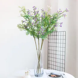 Fiori decorativi Plastica artificiale Seta Gypsophila Respiro del bambino Fiore Stelo Pianta Casa Tavolo Decorazione della festa nuziale