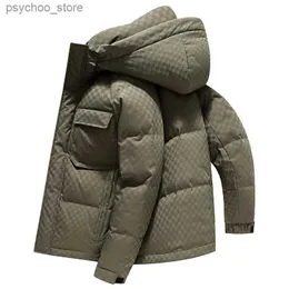 Parkas masculinas para baixo jaqueta de inverno casaco quente montanha duro waer impermeável windbreak solto o estilo europeu e americano q230831