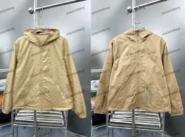 Xinxinbuy Men Designer Coat WindProof両面ジャケットピンジャックヤードレターファブリック長袖