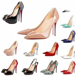 2023 Elbise Ayakkabıları Kırmızı Dipler Yüksek Topuklu Lüksler Kadın Platform Kadın Tasarımcılar Peep-Toes Sandalet Seksi Sinlu Ayak Parçası Kırmızılar Sole 8cm 10cm Sneaker 5504#