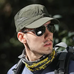 Berretti Berretti militari Berretti sportivi da esterno da uomo Cappelli estivi regolabili in tinta unita Cappello da camionista Primavera Cappellini di protezione solare Gorras 230830