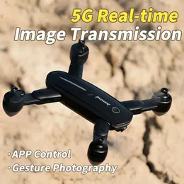 Drone With HD Dual Camera, Optical Flow Hovering, Headless Mode, One Key Take Off/Landing, Trajectory Flight, 5G Image Transmission, Gesture Photography