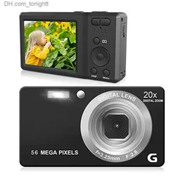 Camcorder HD-Digitalvideokamera 2,7-Zoll-LCD-Point-Shoot-Kameras 4K 56 MP 56 Millionen Pixel Anti-Shake 20-facher Zoom für Fotografie und Q230831