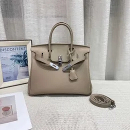 Borsa autentica BK Togo con fibbia argento Borsa mini in pelle di vacchetta con una spalla Borsa tote con strato superiore da donna alla moda