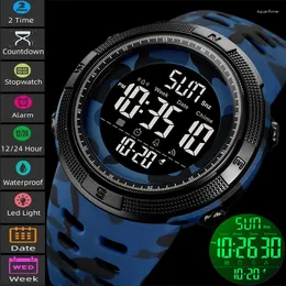 Zegarwatki skmei marka Outdoor Digital Watch for Men Women Waterproof LED Chrono Countdown Stopwatch Electronic RelOJ Hombre