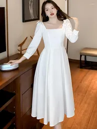 Casual Dresses French Temperament Vintage Midi For Women Casual Dresses French Temperament Vintage Midi For Women