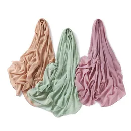 Hijabs Round Plain Chiffon Hijab Scarf For Women Högkvalitativ muslim