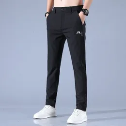 Mens Pants Spring Summer Autumn Mens Golf Pants Högkvalitativ elasticitet Fashion Casual Breattable J Lindeberg Trouser 230831