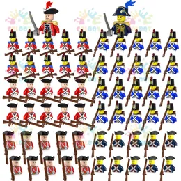 Veicoli giocattolo Militare Marina imperiale Soldato Blocchi di costruzione Rosso Blu Figure Mattoni educativi per bambini Regali di compleanno 230830