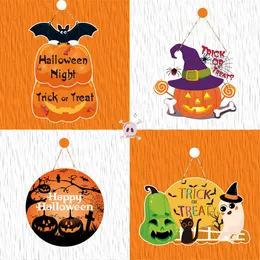 Halloween dekoration dörr hängande ornament pumpa spöke hängen fest dekoration dörrar väggar hängande qrnament rum främre dörr dekor papper layout rekvisita