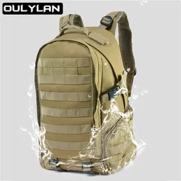 Mochila Tática Mochila Esportes Ao Ar Livre Caminhadas Equipamento Oxford Impermeável Grande Capacidade Mochilas de Acampamento Saco de Viagem Militar 230831