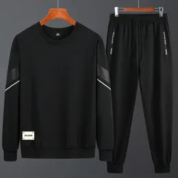 Erkek Trailsits Mens Bahar ve Sonbahar Sporları Seti Ayak İmitasyonu Pamuk Pamuk Uzun Kollu Kapüşonlu Gençlik Crewneck Hoodie Sıradan Pantolon İki Parçalı Set 230831