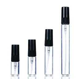 Quatily 2 ml 3 ml 5 ml 10 ml Glass Mist Spray Bottle Refillable Parfymflaskor Tomma provflaska Portable Travel Cosmetic Container Partihandel