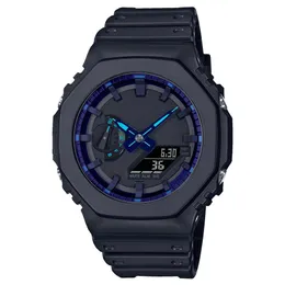 Orologio sportivo da uomo al quarzo digitale Orologio ghiacciato Montaggio staccabile impermeabile Display a LED per l'ora mondiale Serie Oak 8 colori280N