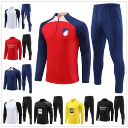 2023 2024 FOTBALL CLUB CLUBLE TRACHSUT Chandal Futbol Madrids Soccer Training Suit Set Jogging 23 24 Herr Football Jacket